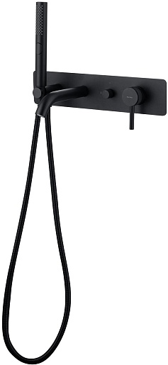 Allen Brau Смеситель для ванны с душем Priority 5.31006-31 (с внутренней частью) черный матовый – картинка-7